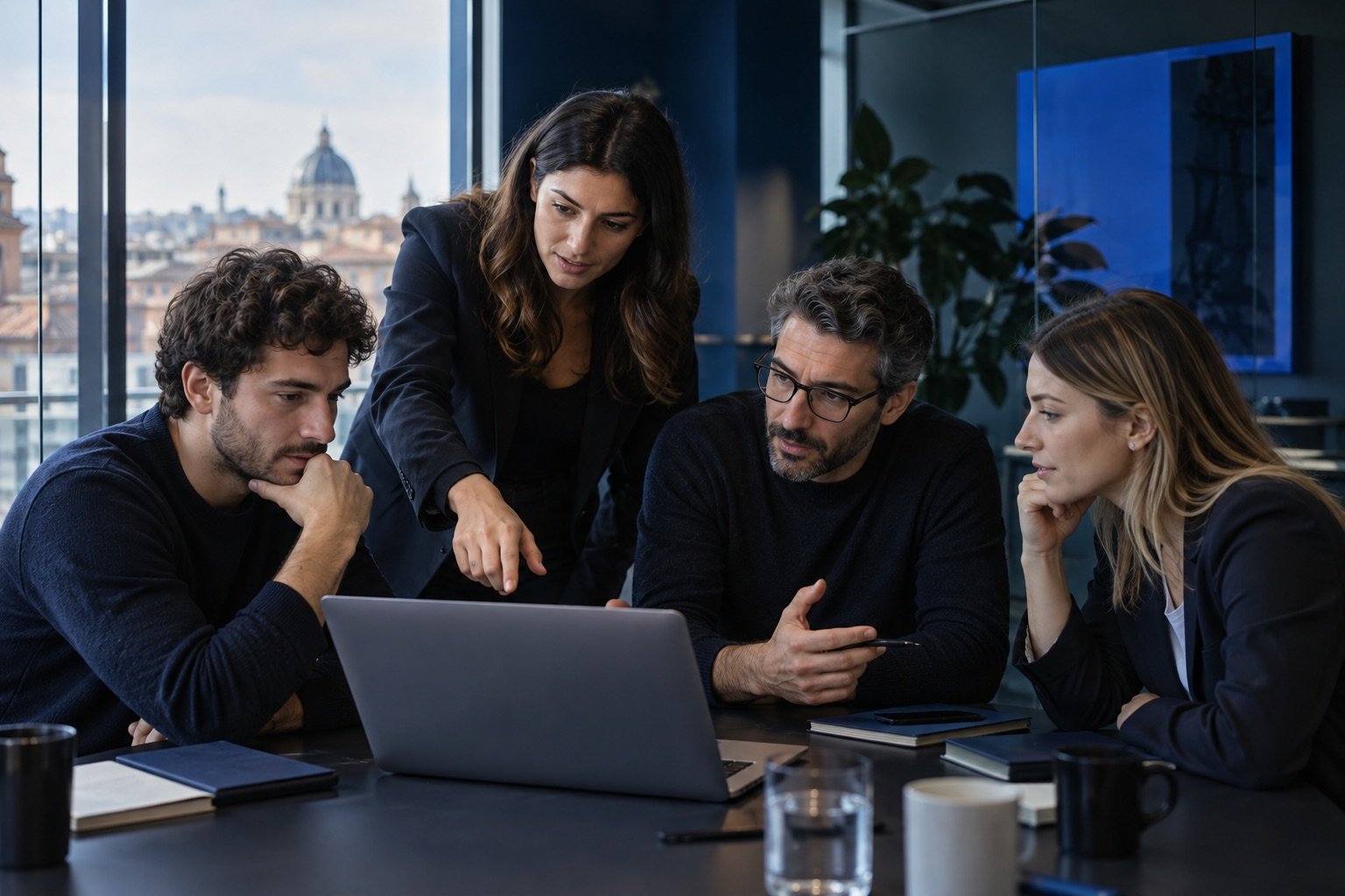 Immagine illustrativa di un workshop collaborativo sull’uso della tecnologia